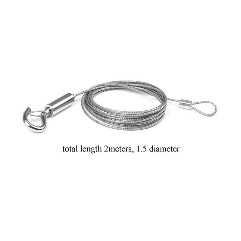 Adjustable Picture Lanyard Restaurant Lanyard Stainless Steel (2pcs)