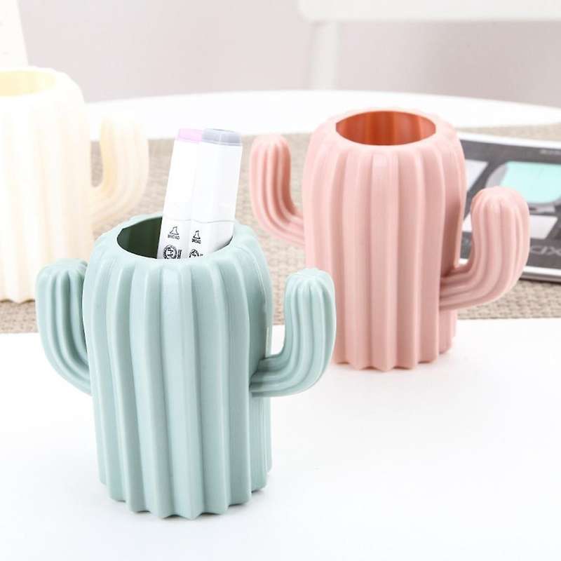 Cactus Pen Holder Stationery Beauty Brush Pen Storage Container,b