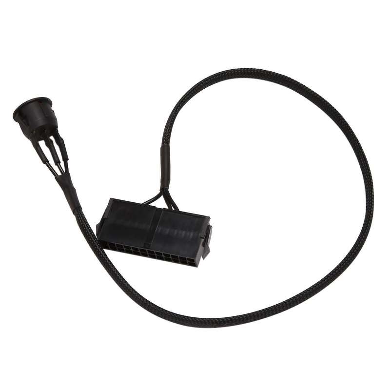 24-pin Female Atx Psu Up Jumper Ridge Cable with On/off Switch,50cm