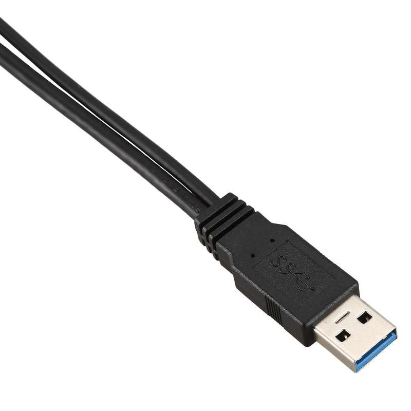 Usb 3.0 Male & Usb 2.0 Dual Power Data for Laptop & Hard Disk Cable
