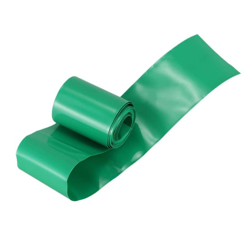 2x 2m 50mm Dark Green Pvc Heat Shrink Tubing Wrap for 18650 Battery