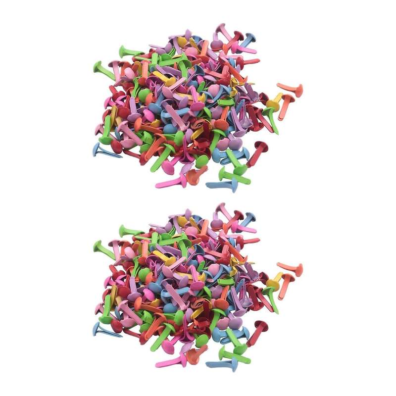 200 Mini Attaches Multicolore Scrapbooking Bricolage Outil 4.5mm