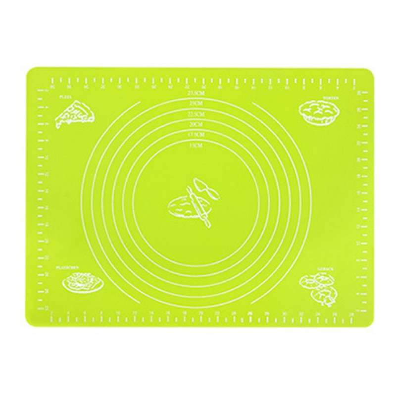 Silicone Non-stick Silicone Mat Rolling Dough Liner Pad Green