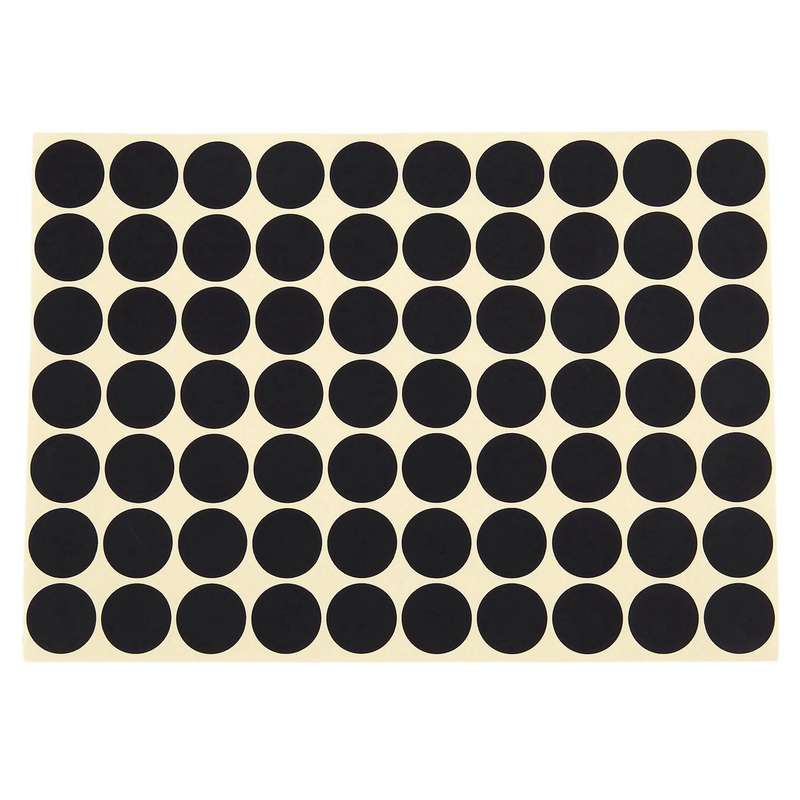 19mm Circles Round Code Stickers Self Adhesive Sticky Labels Black