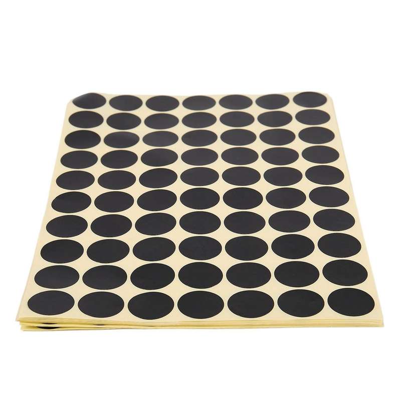 19mm Circles Round Code Stickers Self Adhesive Sticky Labels Black