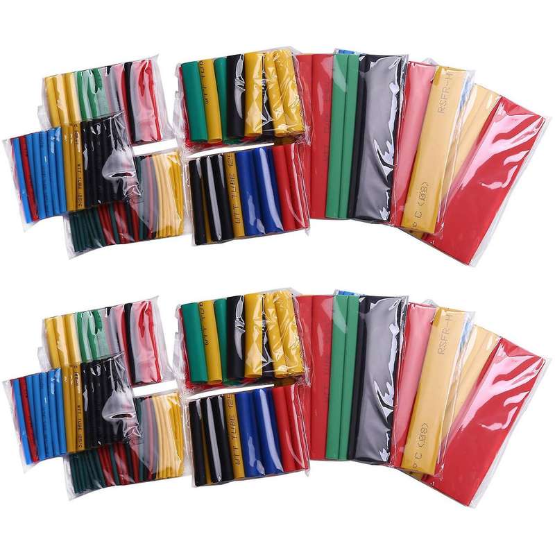 328pcs Pe Shrinking Assorted Cable Tubing Set Tool Accessories