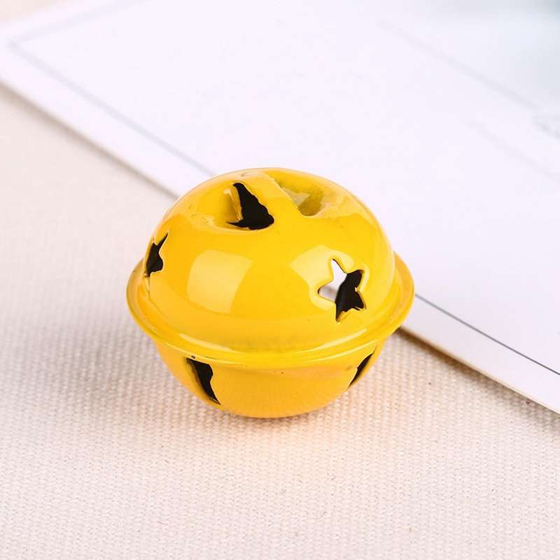 16pcs 40mm Hollow Five-pointed Star Opening Big Bells Diy Bells