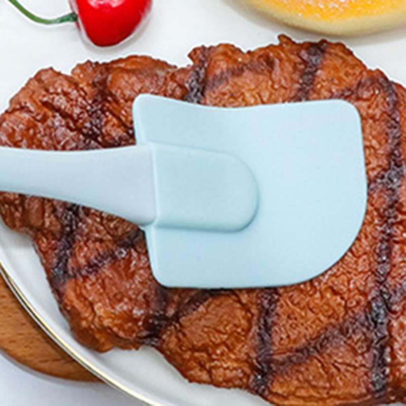 3 Pieces/set Baking Spatula Batter Silicone Spatula Brush Mixing Pink