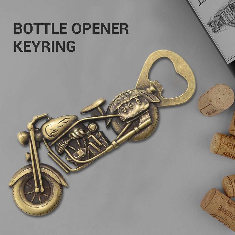 Motorbike Bottle Opener,bottle Opener Keyring,gifts for Men,bronze