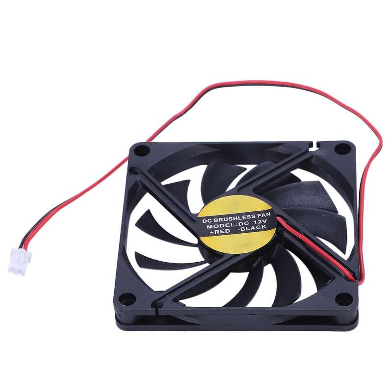 80mm Dc 12v 2pin Pc Computer Desktop Case Cpu Cooler Cooling Fan