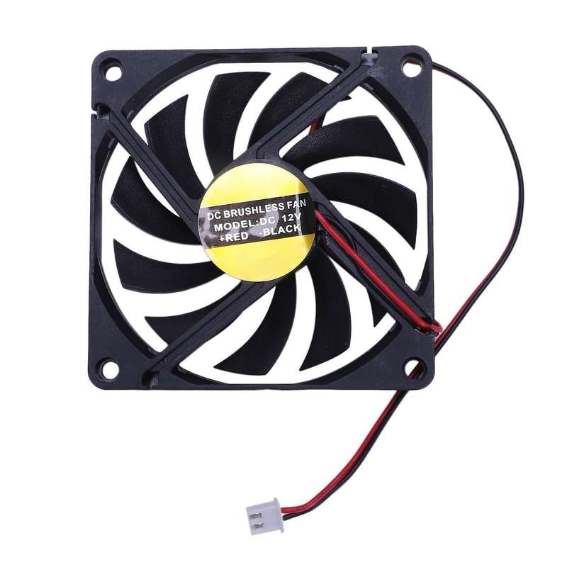 80mm Dc 12v 2pin Pc Computer Desktop Case Cpu Cooler Cooling Fan