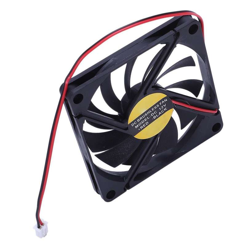 80mm Dc 12v 2pin Pc Computer Desktop Case Cpu Cooler Cooling Fan
