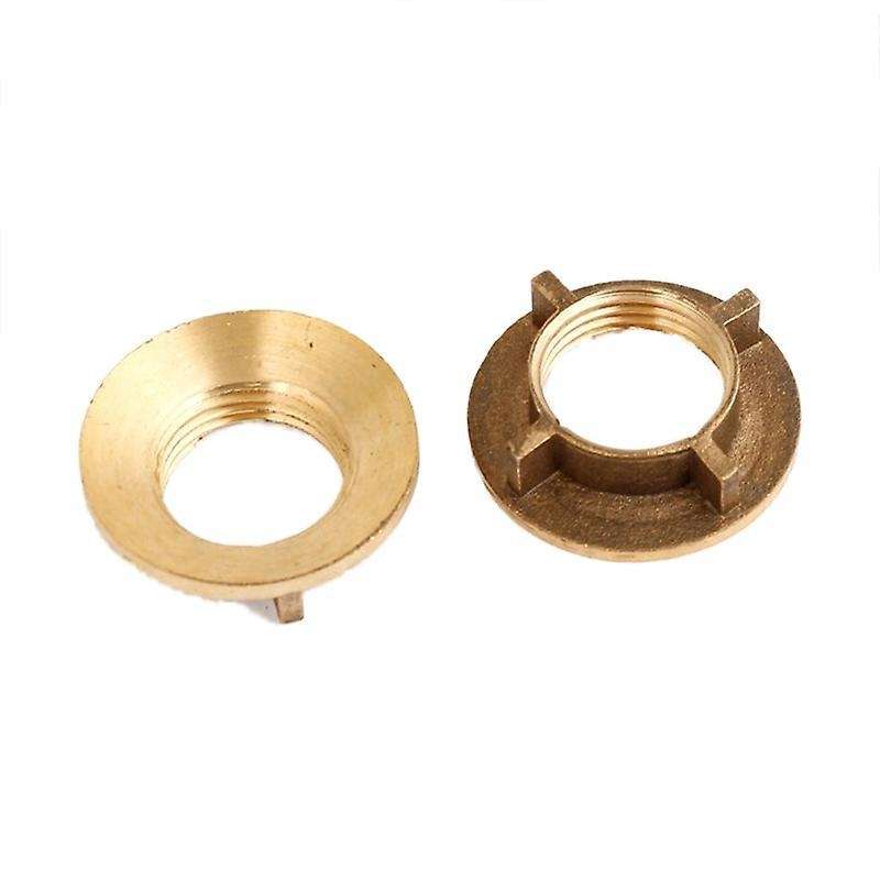 5 Pcs Gold Tone Brass 1/2"pt Threaded Household Water Tap Faucet Nuts