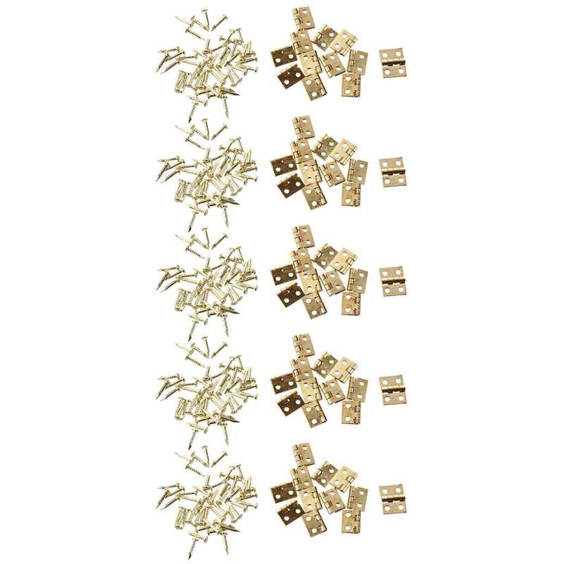 12pcs 1/12 Dollhouse Miniature Furniture Cabinet Closet Mini Hinges