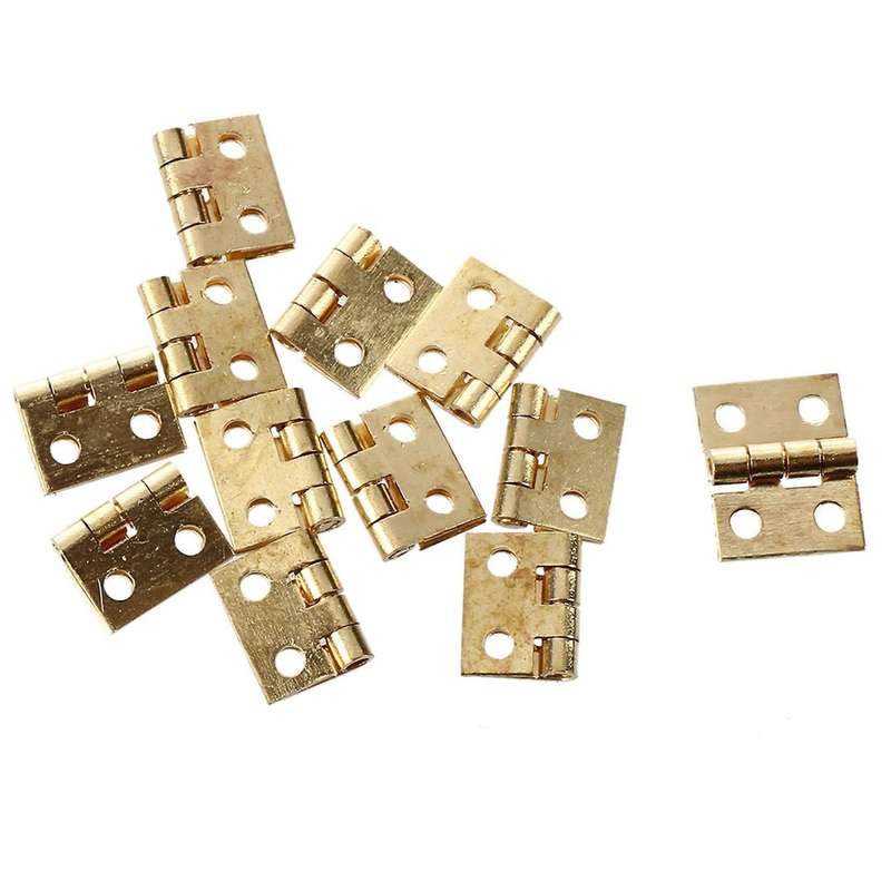 12pcs 1/12 Dollhouse Miniature Furniture Cabinet Closet Mini Hinges