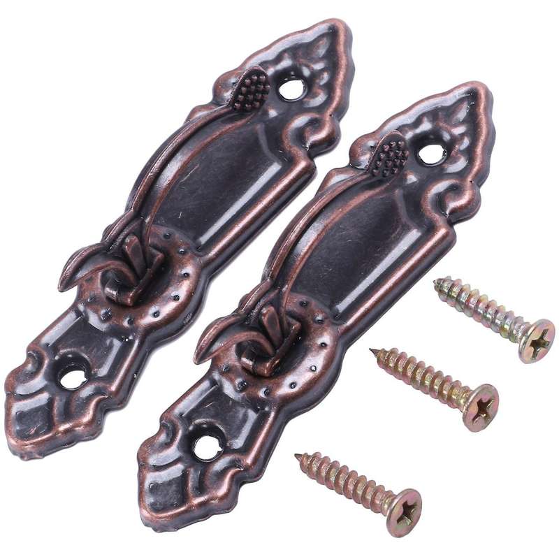 Metal Curtain Back Tieback Mini Wall Hooks 2pcs Red Bronze