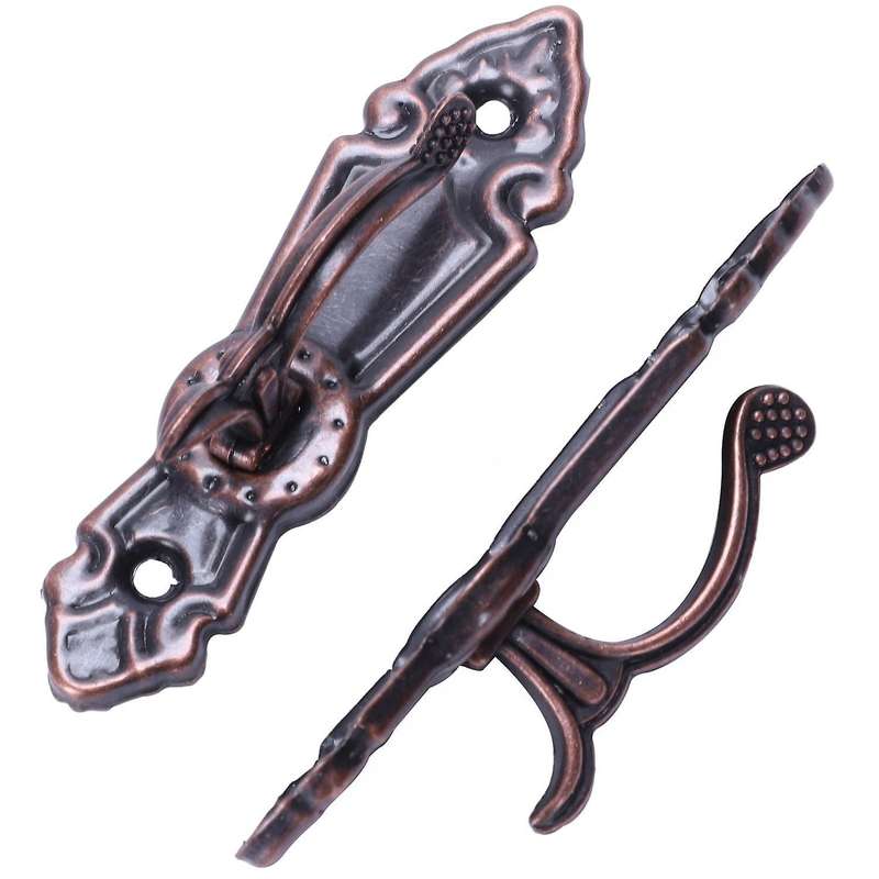 Metal Curtain Back Tieback Mini Wall Hooks 2pcs Red Bronze