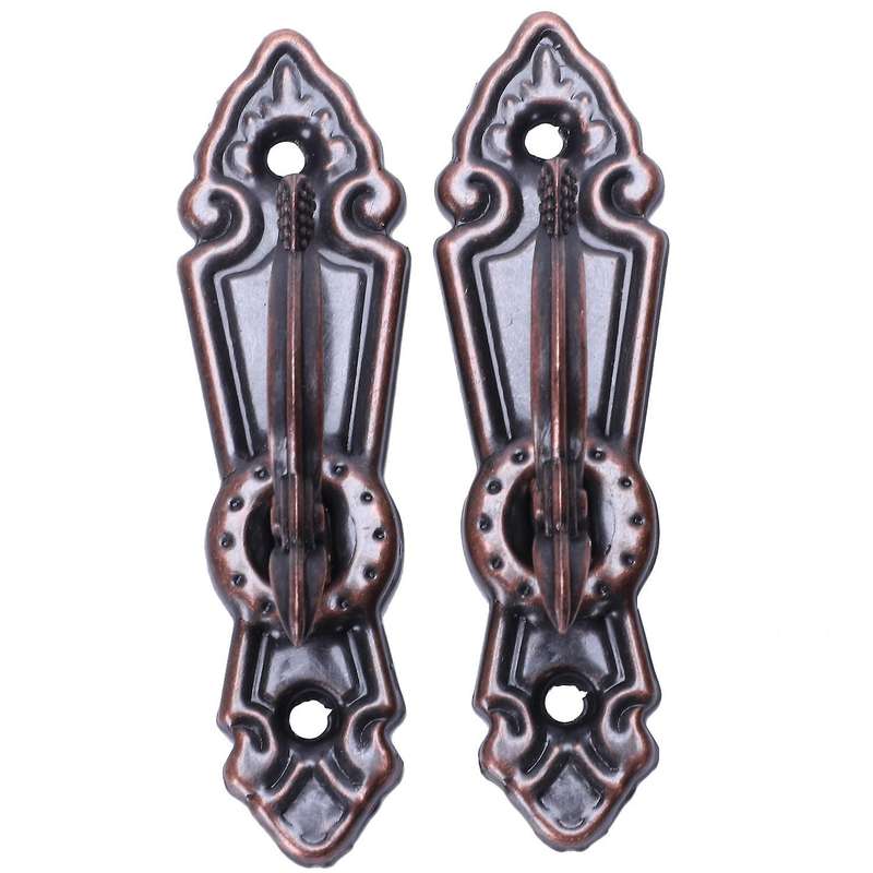 Metal Curtain Back Tieback Mini Wall Hooks 2pcs Red Bronze