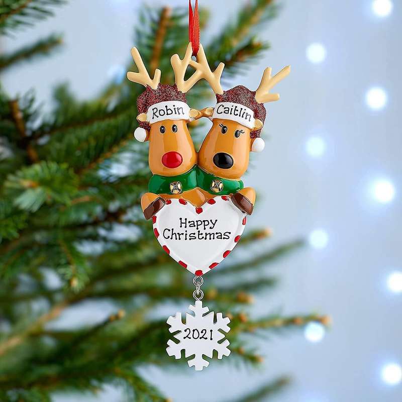 Family Christmas Tree Family Set Gift (christmas Deer, Family Of 2)