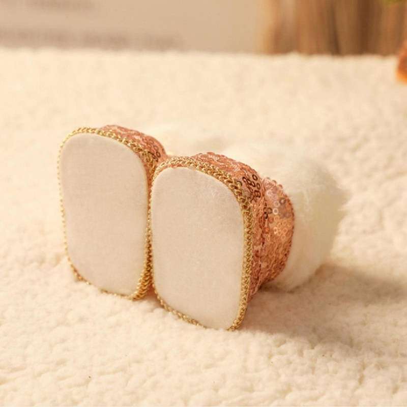 1pair Christmas Boots Ornaments Plush Mini Boots Pendant A