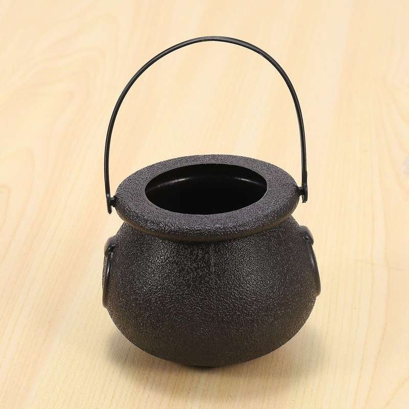 10pcs Black Candy Holder Pot Halloween Candy Bucket for Halloween