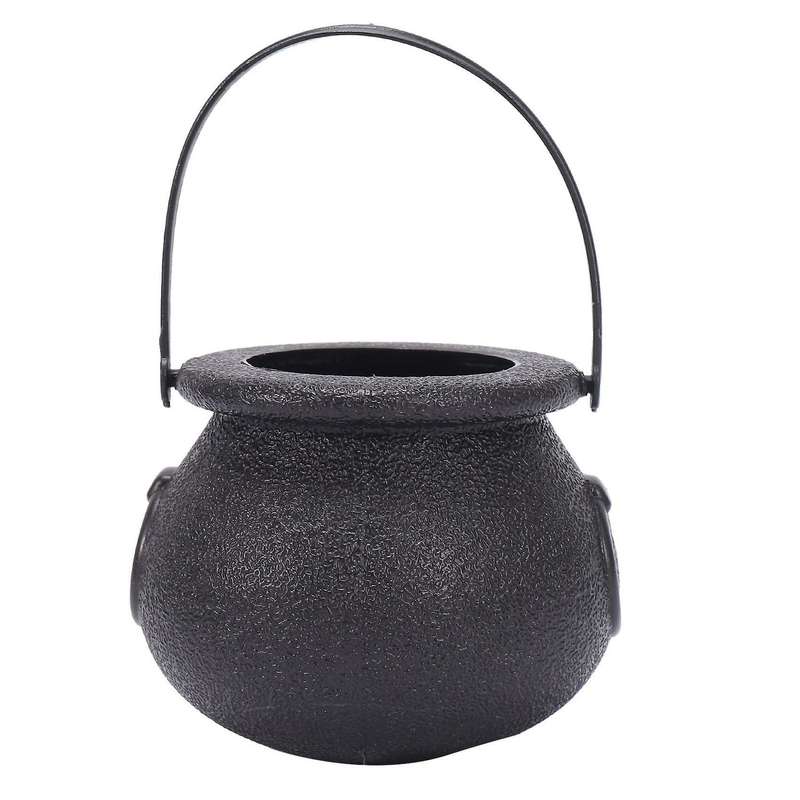 10pcs Black Candy Holder Pot Halloween Candy Bucket for Halloween