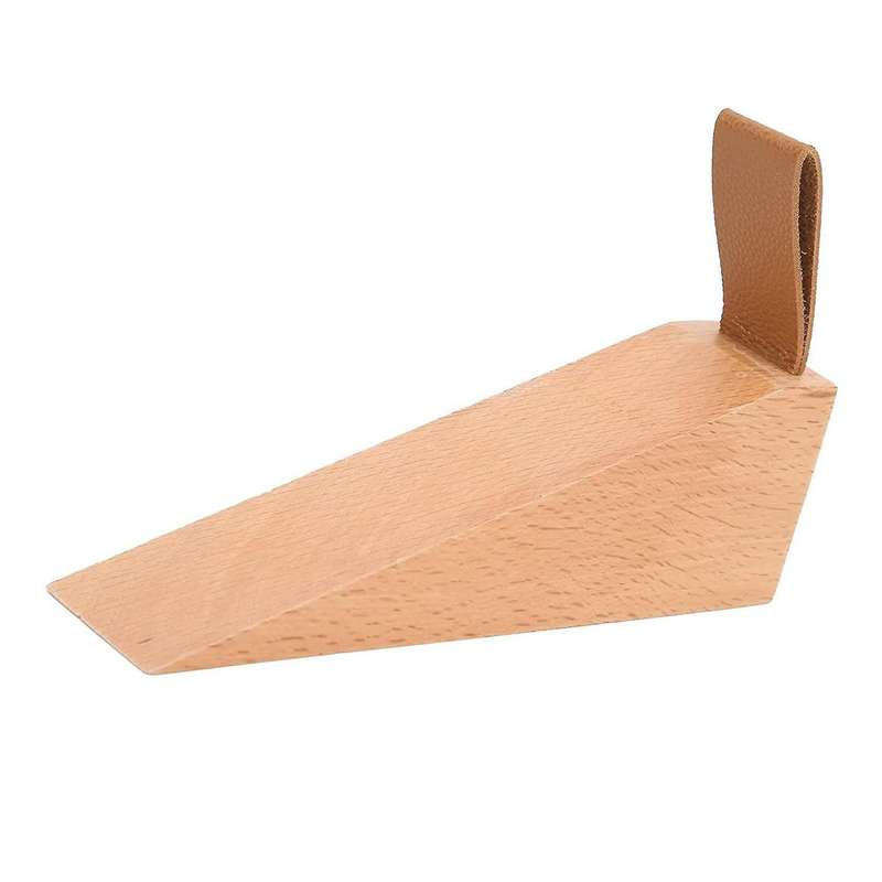 Door Jammer Door Stopper Safely Wood Wedge Non-slip Security(large)