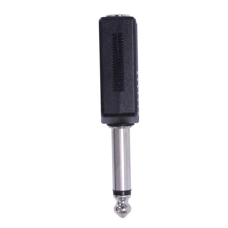 Black 6.35 1/4" Male to Dual Female Mono Y Cord Pa Audio Cable Adapter