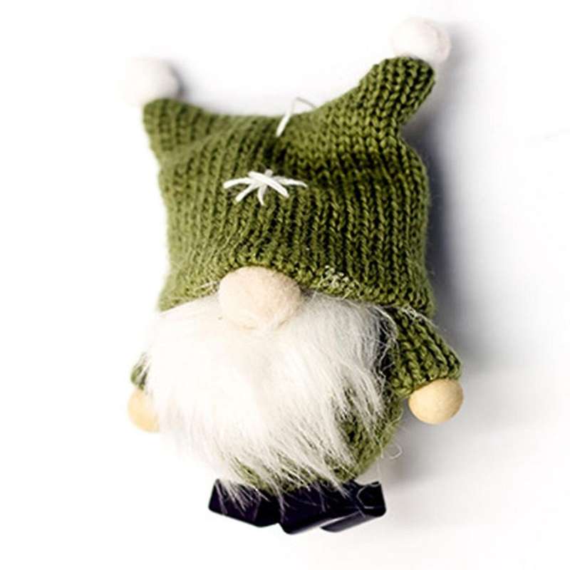 Christmas Lovely Faceless Doll Dwarf Plush Doll Handmade Pendant,b