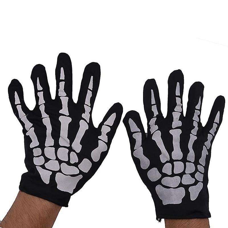 Halloween Mask Scary Skull Chin Mask Skeleton Ghost Gloves