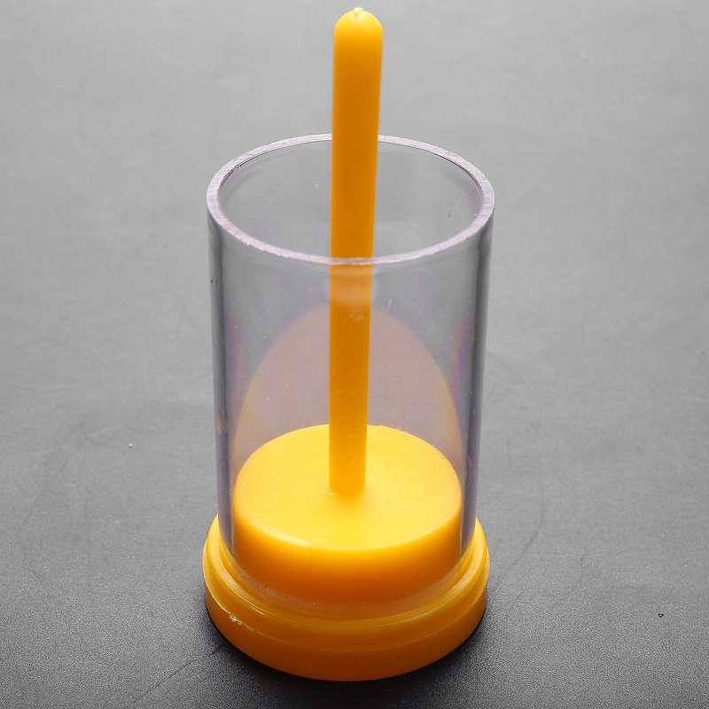 Plastic Queen Bee Marking Cage Marker Bottle W/ Plunger Beekeeping