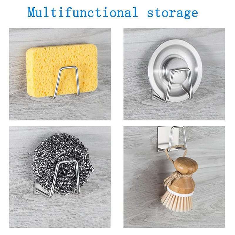8 Non-perforated Sponge Drain Ball Rag Storage Rack Sink Rack Rack