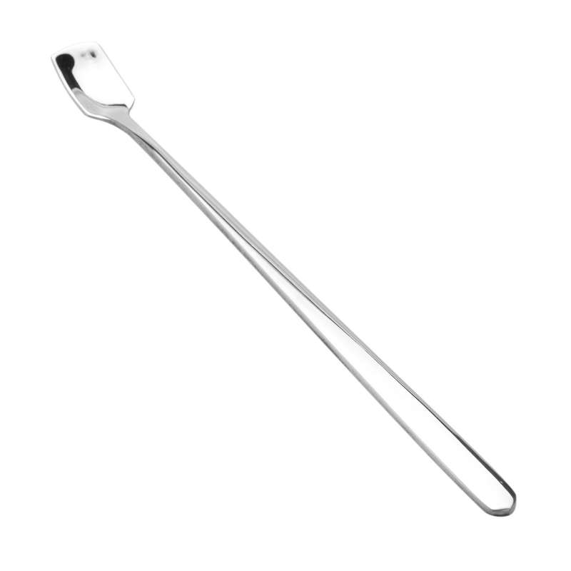 2 Pc Long Handle Ice Cream Spoon Stainless Steel Spoons Silver L