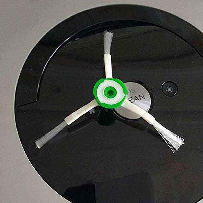 2 Pcs Green Side Brushes for Irobot Roomba I7 E5 E6 Vacuum Cleaner