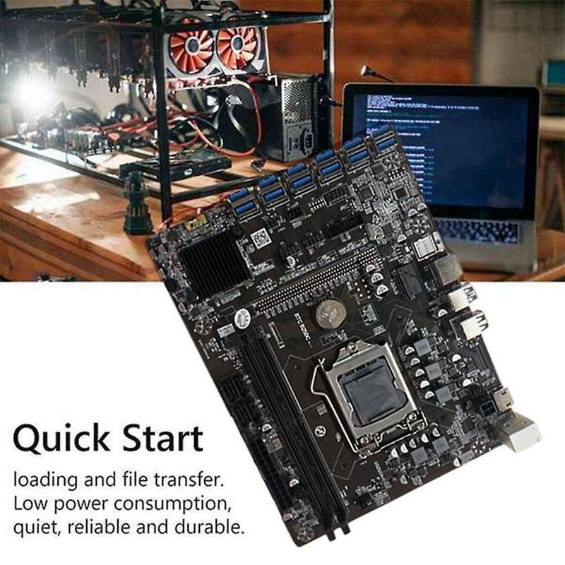 Btc B250c Mining Motherboard with G3900 Cpu+sata Cable