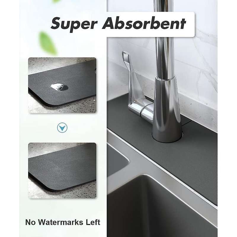 1pcs Splash Guard for Sink Faucet, Absorbent Fast Drying Mat
