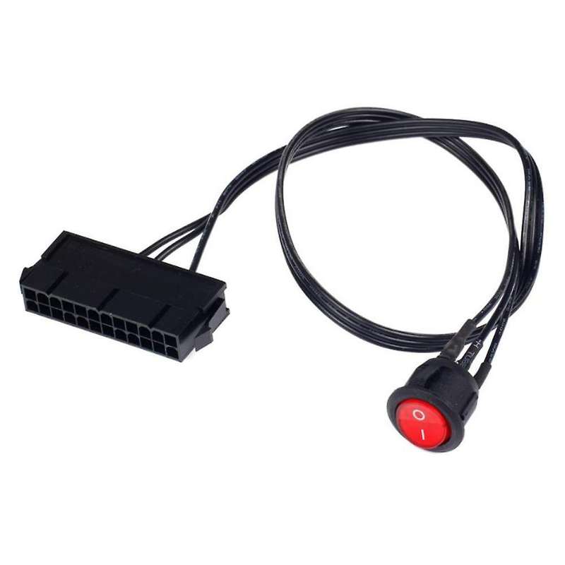 50cm Cable Copper Tin Wire 24-pin Female Atx Psu with On/off Switch