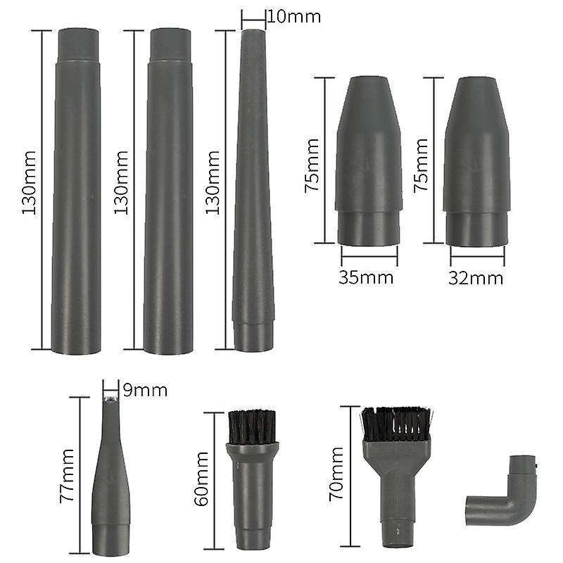 9pcs Vacuum Cleaner Accessories Suction Head Flat Nozzle 32mm/35mm