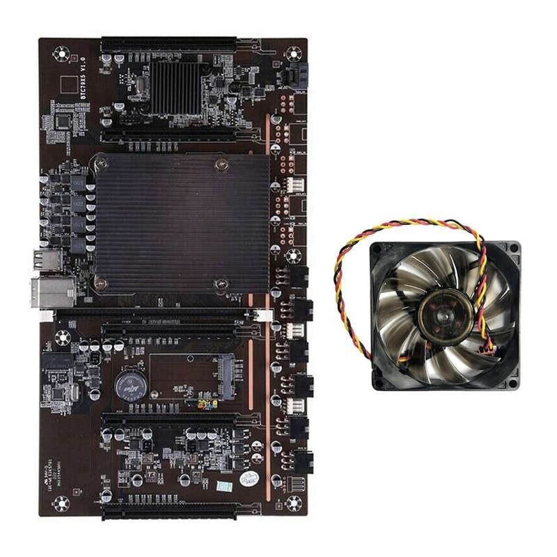 X79 H61 Btc Miner Motherboard with Cooling Fan for Btc Miner Mining