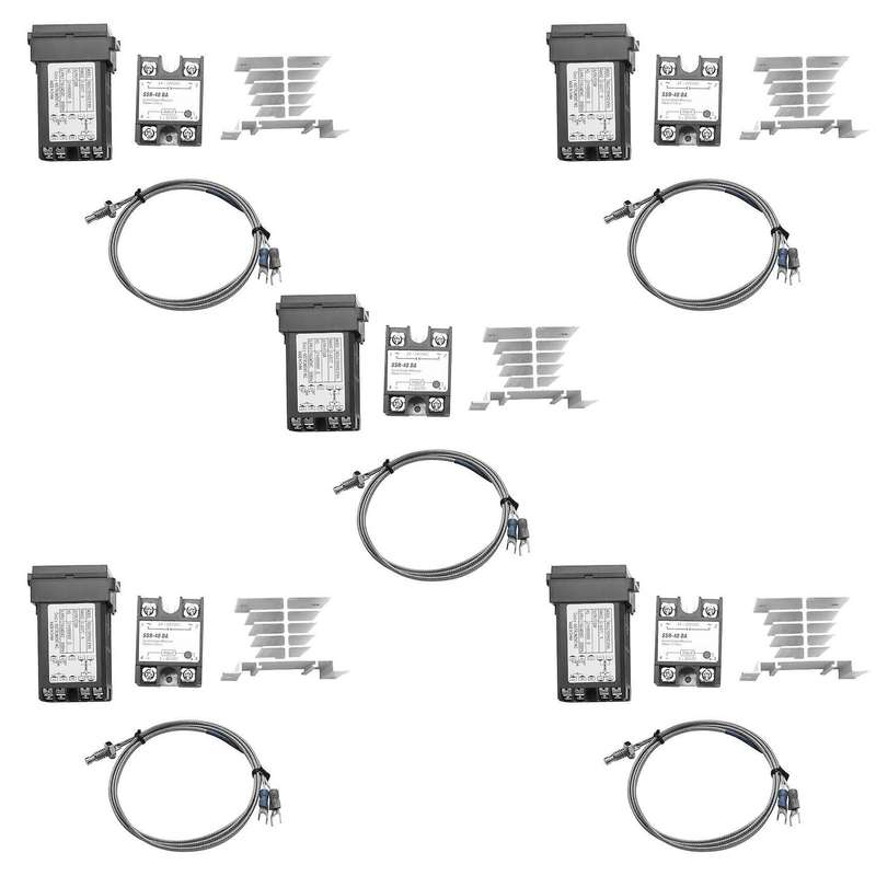 Temperature Controller + Max.40a Ssr + K Thermocouple + Heat Sink