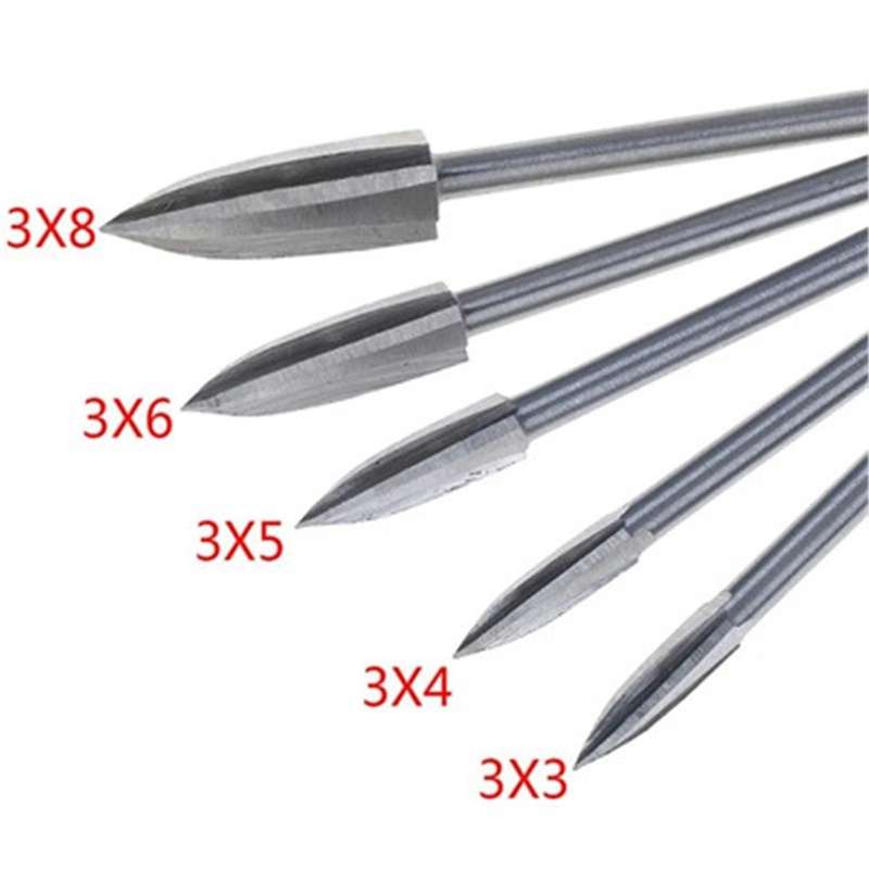 5pcs Woodcarving High-speed Steel Engraving Drill Bit Set