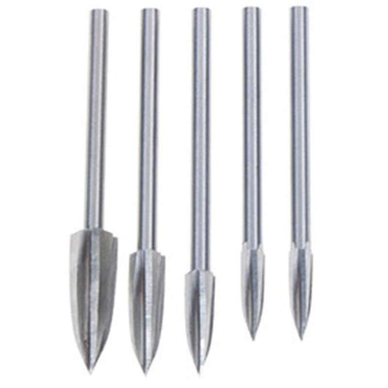 5pcs Woodcarving High-speed Steel Engraving Drill Bit Set