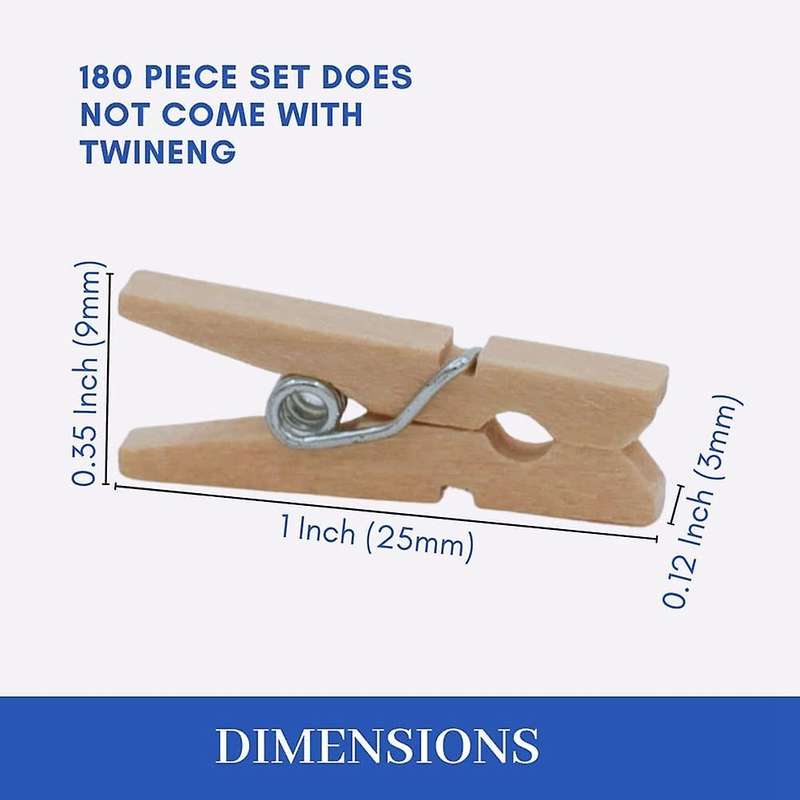 Clothes Pins, Strong Grip Tiny Wooden Clothespins,for Photos,crafts