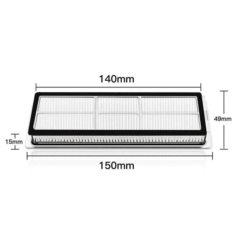 16 Pcs Main Brush Side Brush Mop Cloth Hepa Filter Parts