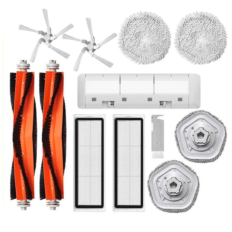 16 Pcs Main Brush Side Brush Mop Cloth Hepa Filter Parts