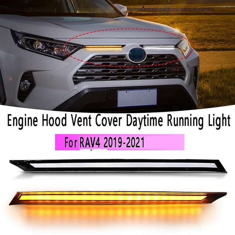 Front Hood Daytime Running Light Drl for Toyota Rav4 2019-2021