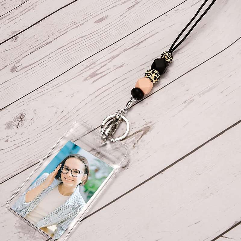For Id Badges for Teens Silicone Beaded Lanyards Keys Women Nurse