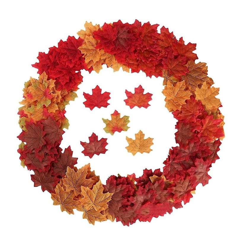 Artificial Maple Leaf Simulation Decoration Silk Maple Leaf Fake