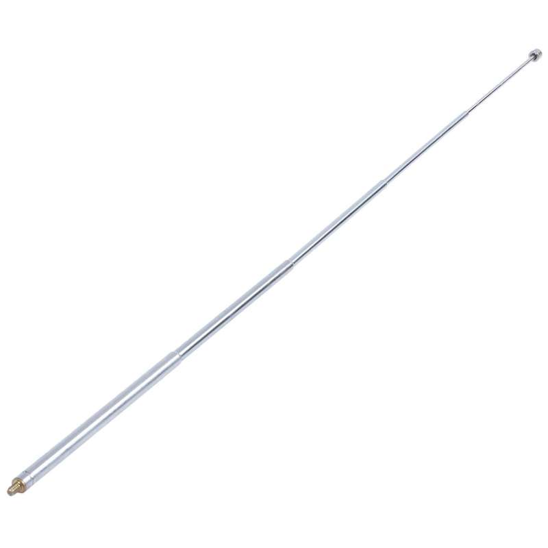 5 Abschnitte 3mm Aussengewinde Dia Teleskopantenne Silber