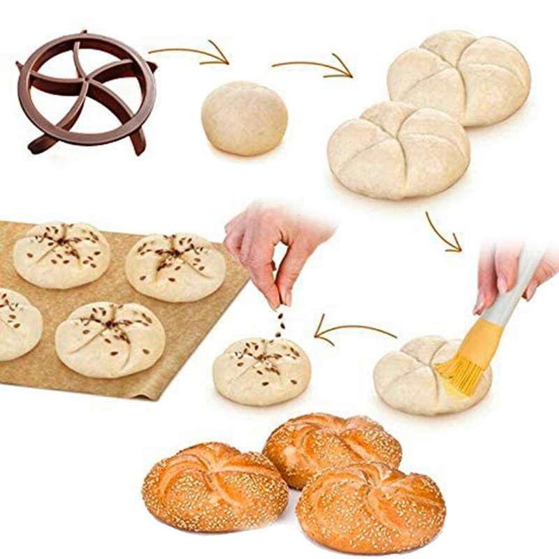 Bread Dough Press Mold Set Bread Cutters Baking Bread Rolls Mold